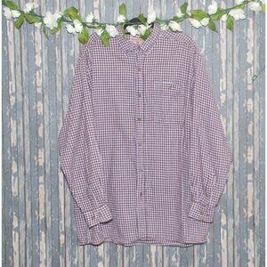 Wrangler Rugged Wear Men's 2XL Button Down Plaid Long Sleeve Outdoor Shirt